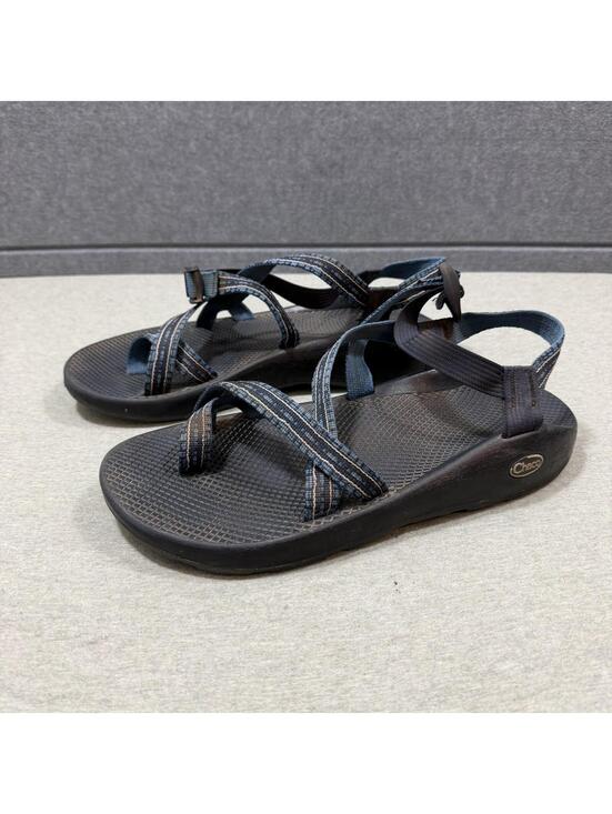 Chaco Z/2 Classic Black Blue Adjustable Strap Men Size 12 Toe Loop Hiking Sandal main image 5